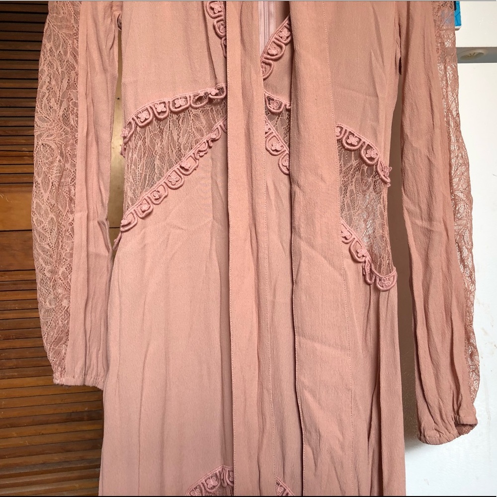 For Love and Lemons Lilou Midi Dress Sz S FL&L EUC - Picture 9 of 16